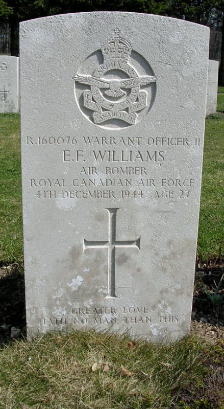 W/O II Elmer Fasken Williams<br/><br /><br />died December 4th, 1944